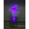 Fantasma inflável de Halloween na lápide para decoração